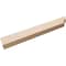 Ekena Millwork 2in. W x 4in. H x 28in. L Garner Woodgrain TimberThane Rafter Tail, Primed Tan RFTUR02X04X28GARRCPR - alternate 3